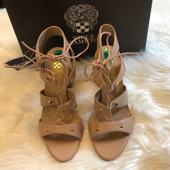 Vince Camuto Shoes - Vince Camuto Meadoe Bare Kiss Lace Up Heel, New, 8